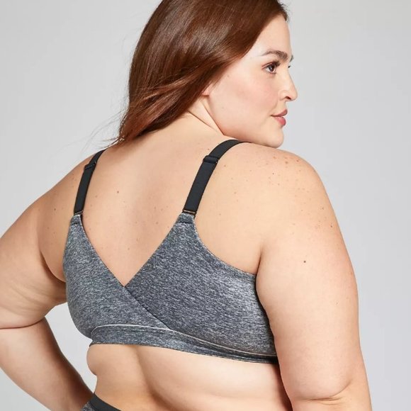 Cacique Lightly Lined Lounge Bra in Grey, 46DD - Picture 2 of 11